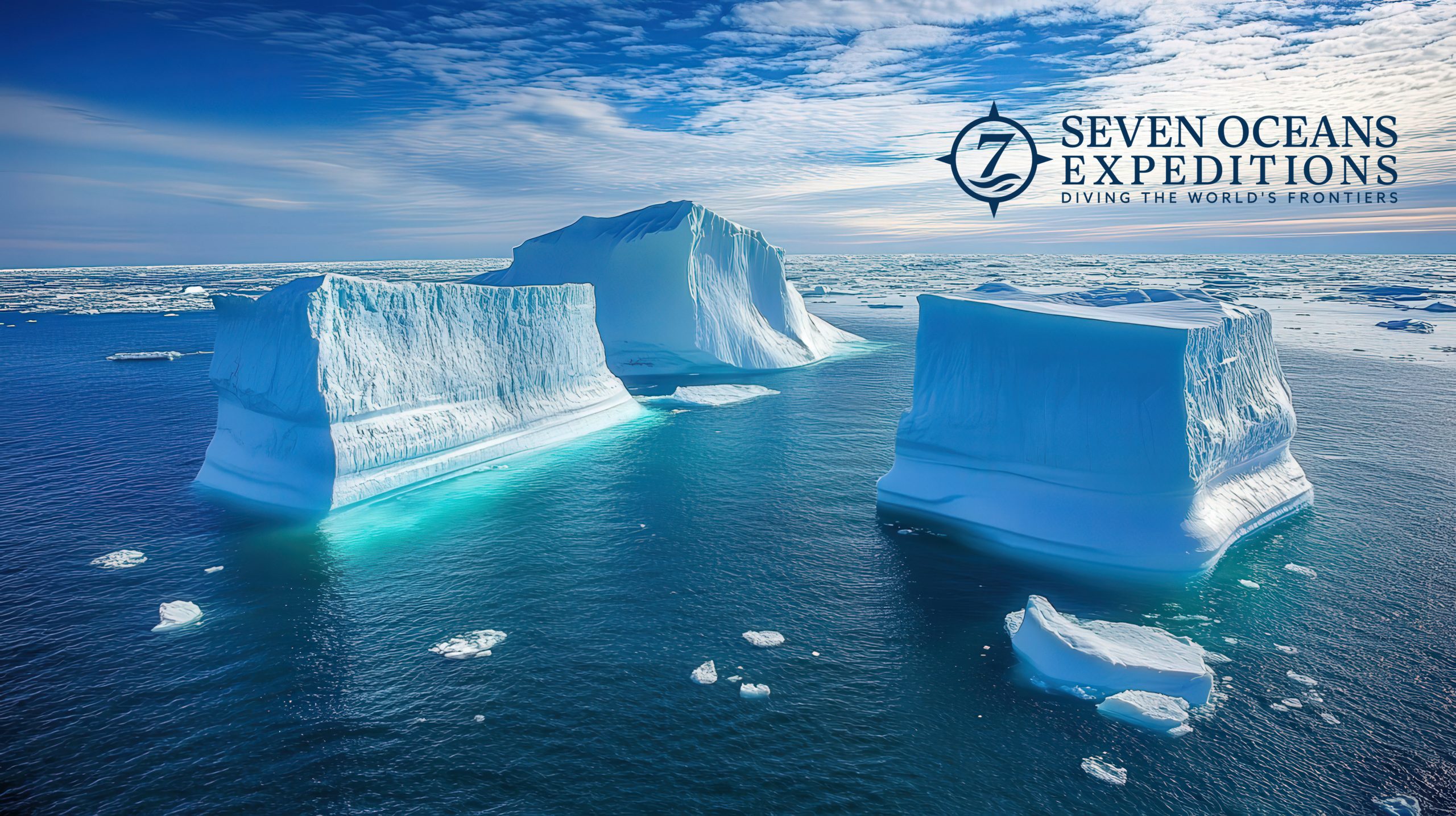 Viewing Greenland icebergs on a Seven Oceans Expedition trip