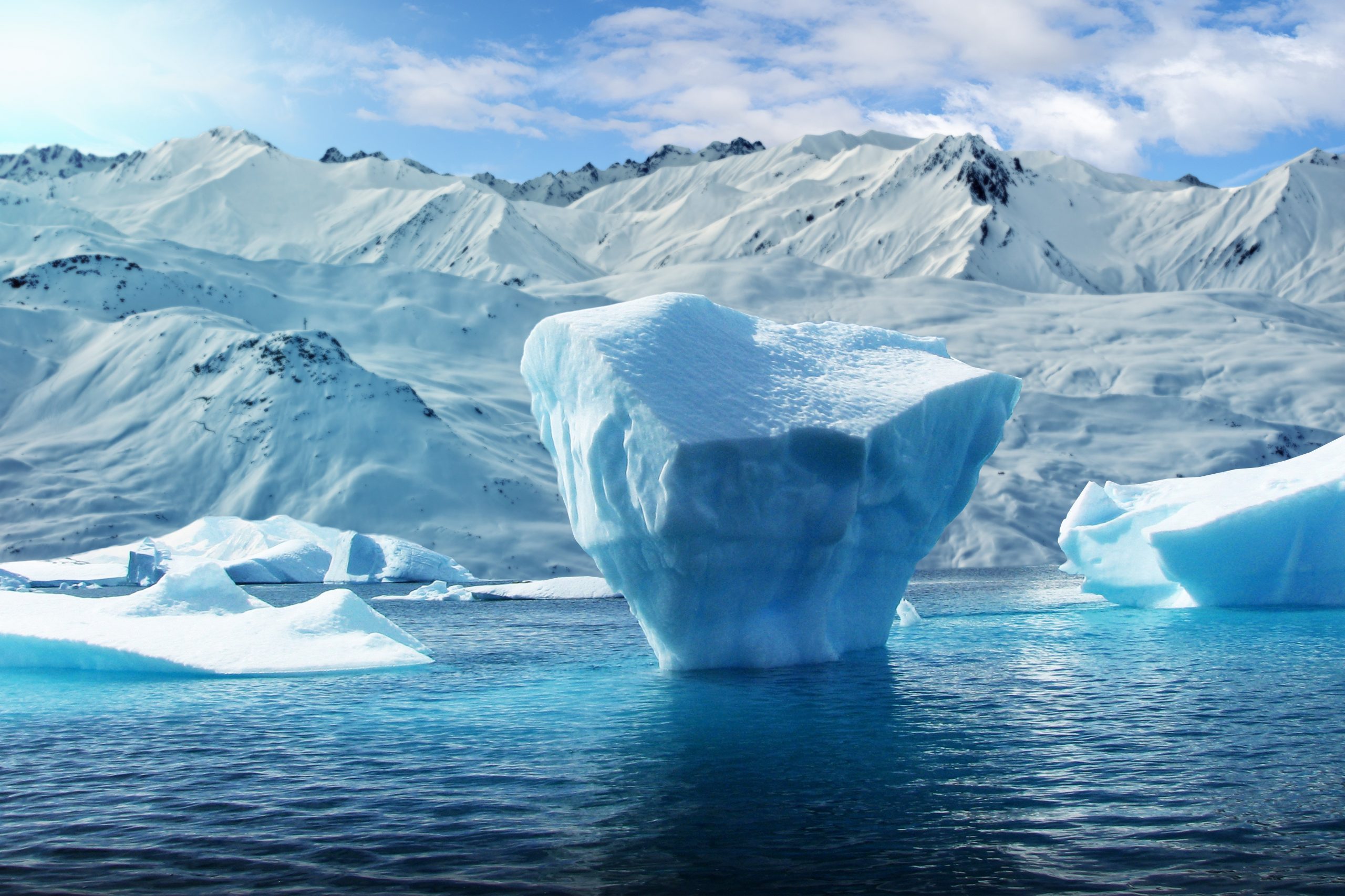 Floating iceberg in Greenland