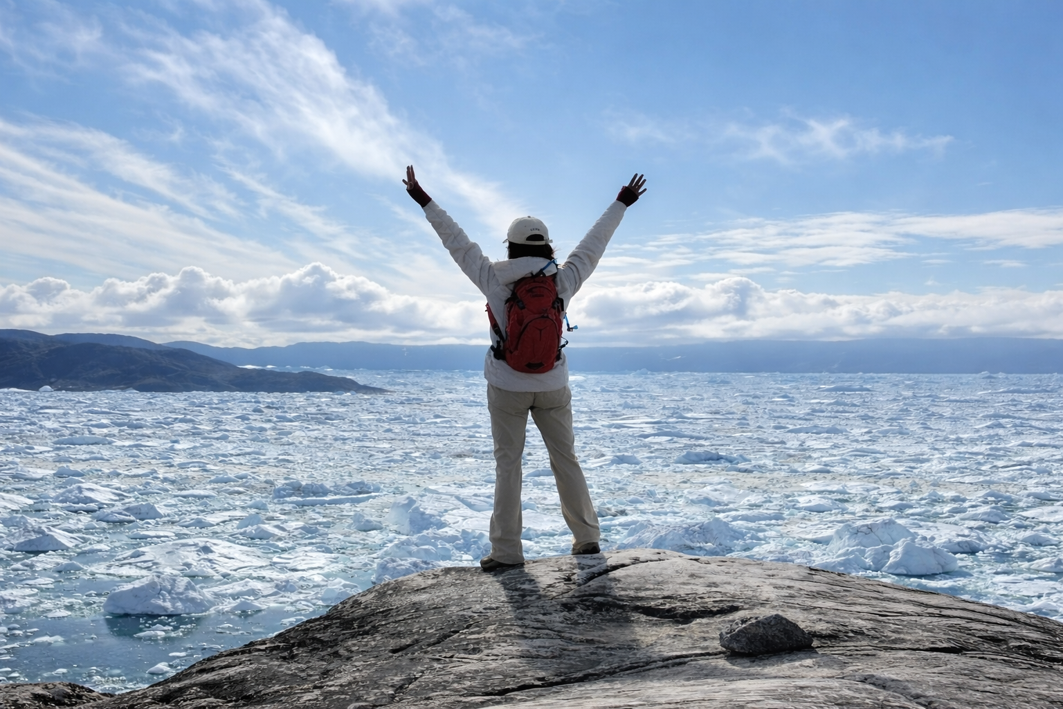 Janet's triump at the Icefjord